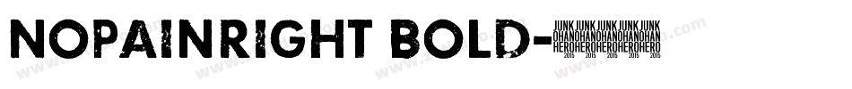 NoPainRight Bold字体转换